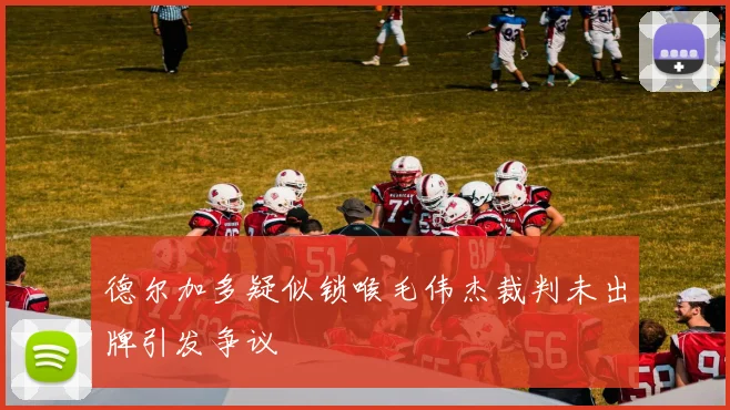 德尔加多疑似锁喉毛伟杰裁判未出牌引发争议